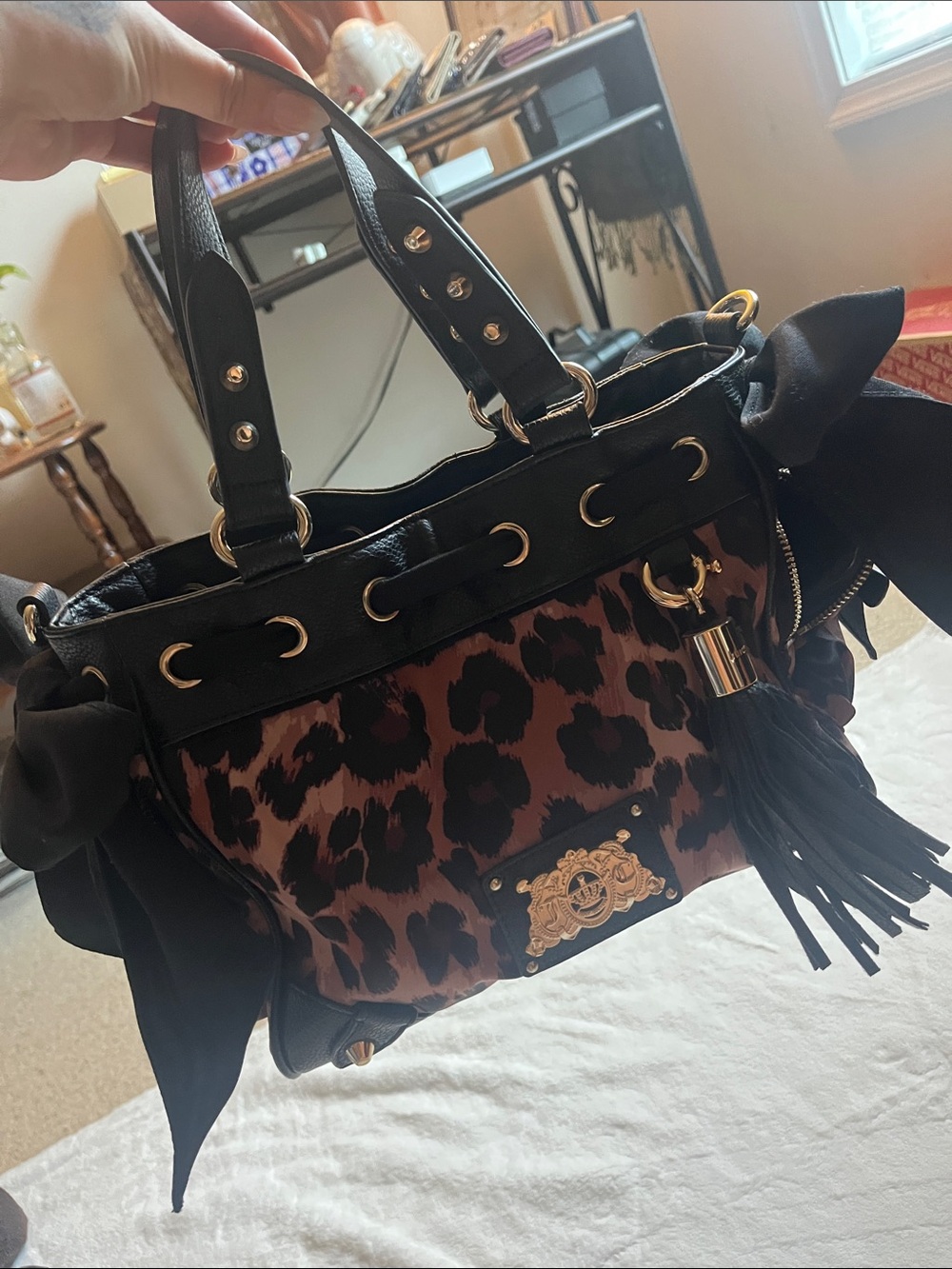 Juicy Couture y2k leopard print bag